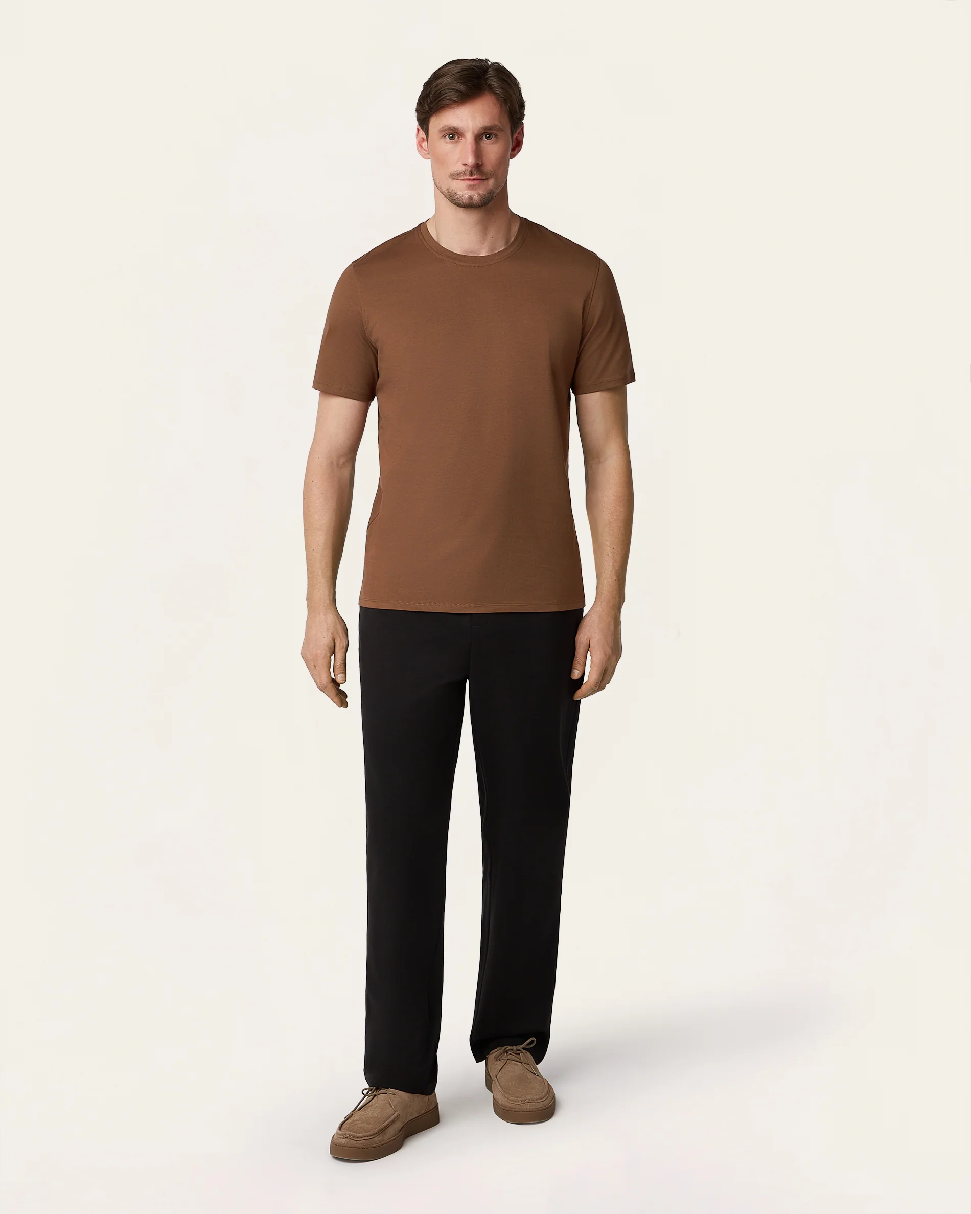 Heavy weight t-shirt Brown - Image 2