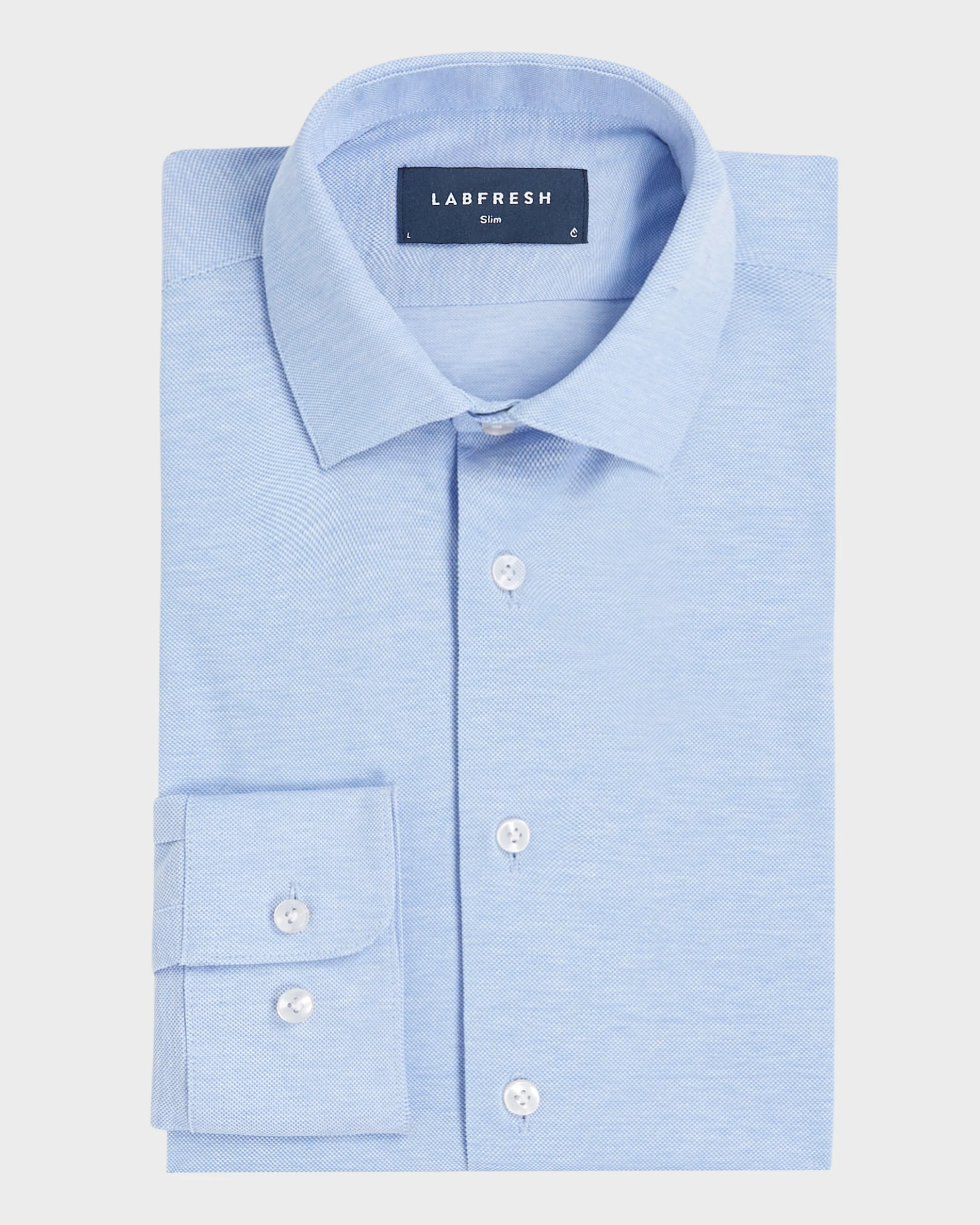 Knitted shirt blue - Image 4