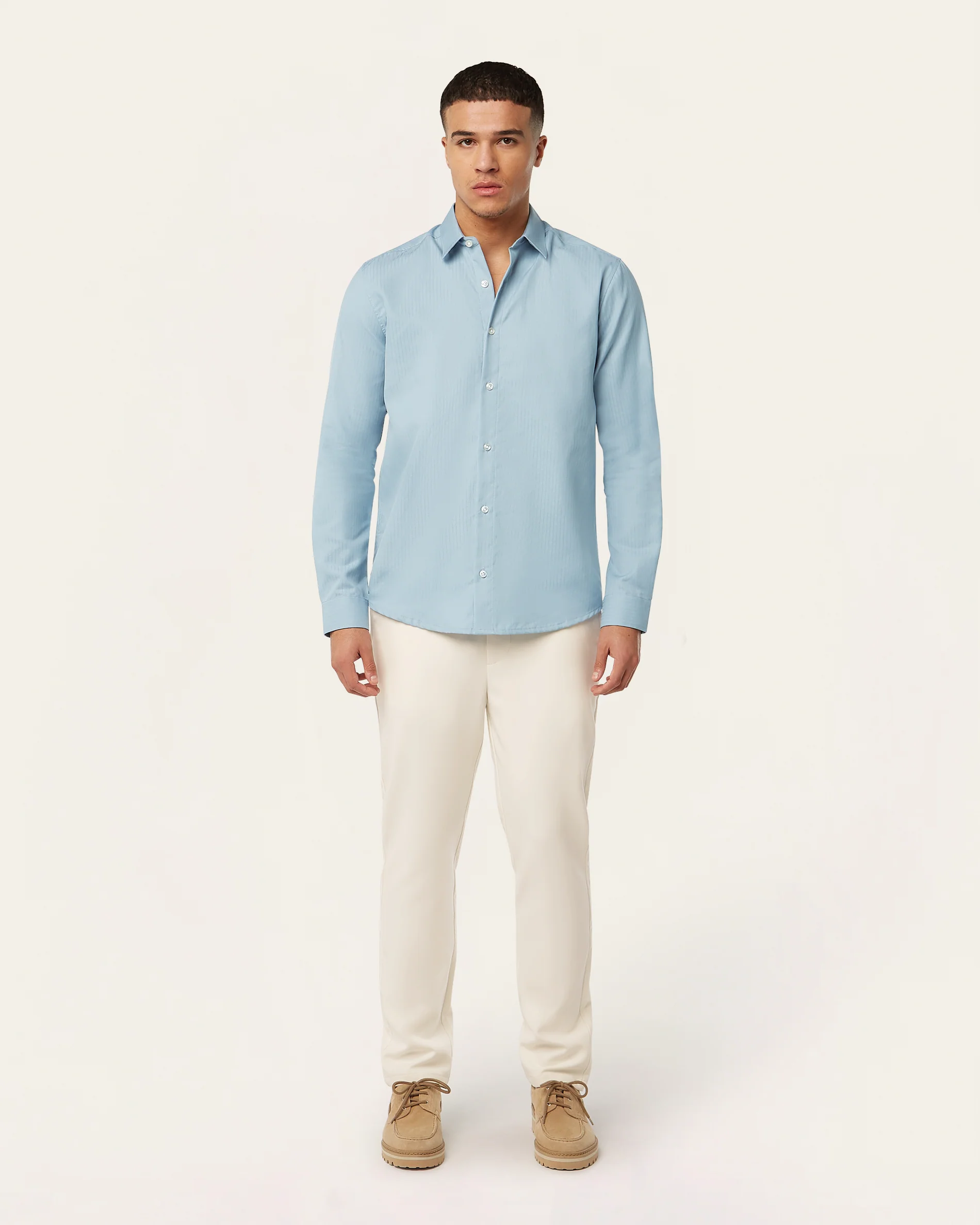 Knitted & Twill shirt 2-pack bundle - Image 10