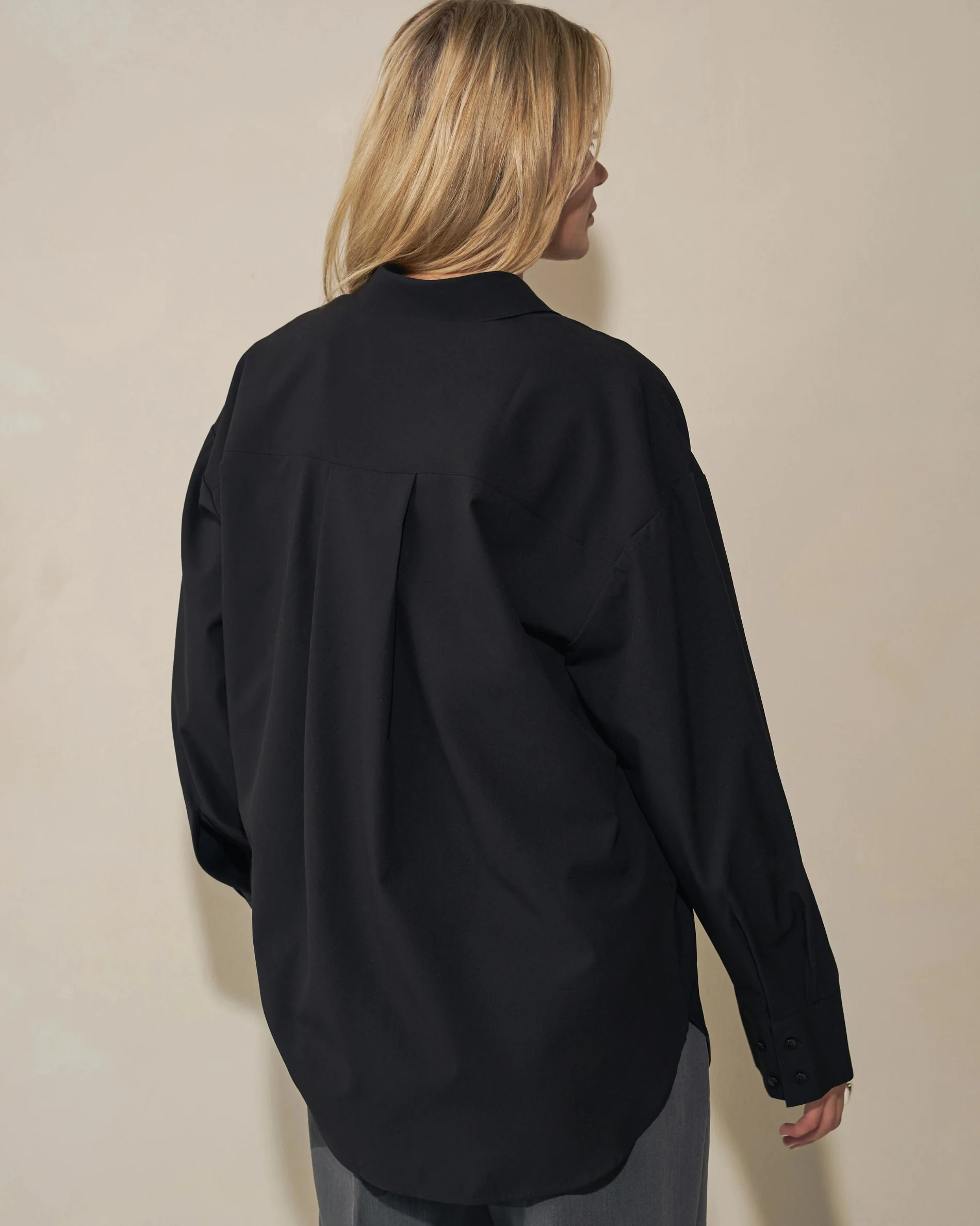 Loose fit Blouse - Black - Image 4