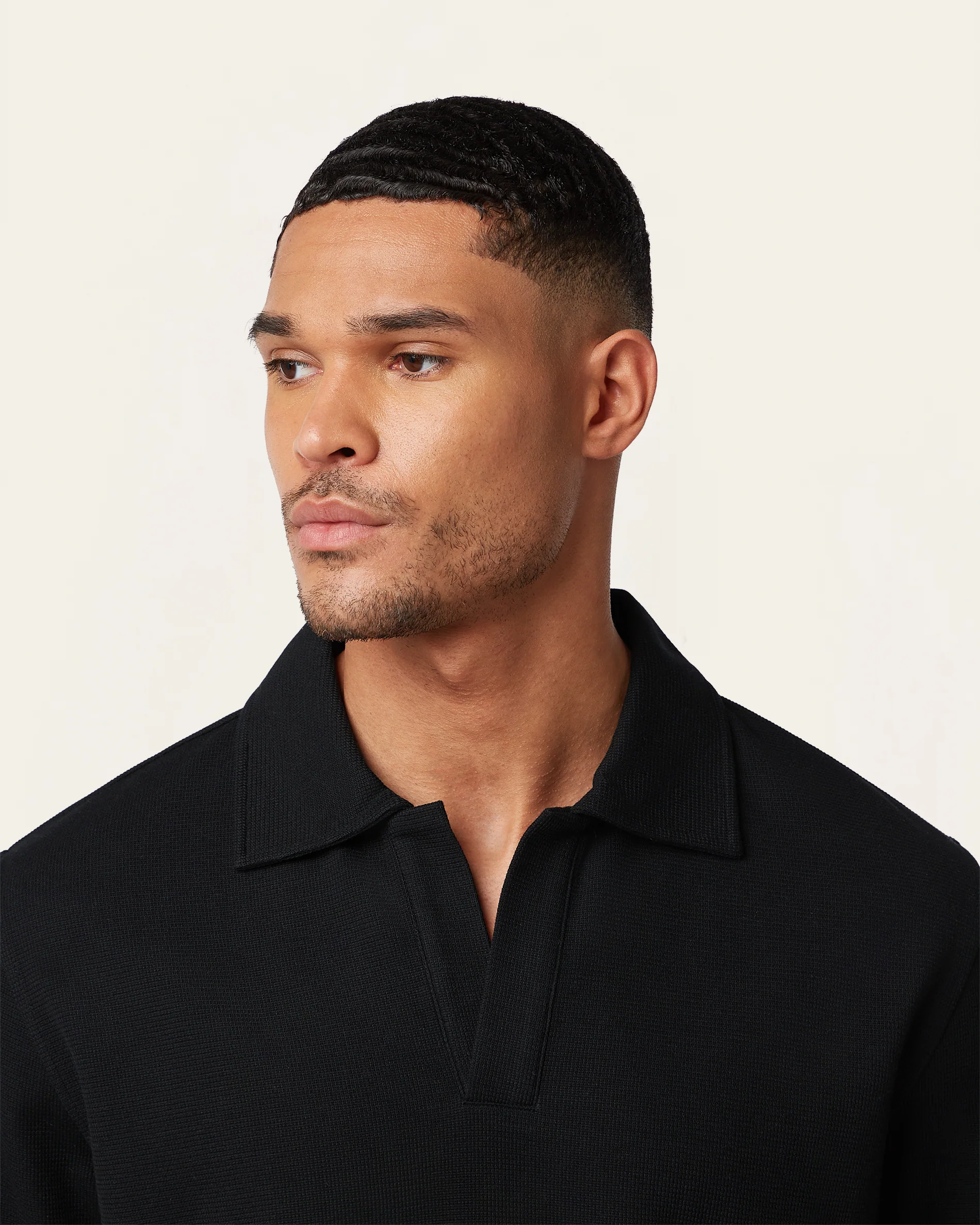 Relaxed Polo Black - Image 2