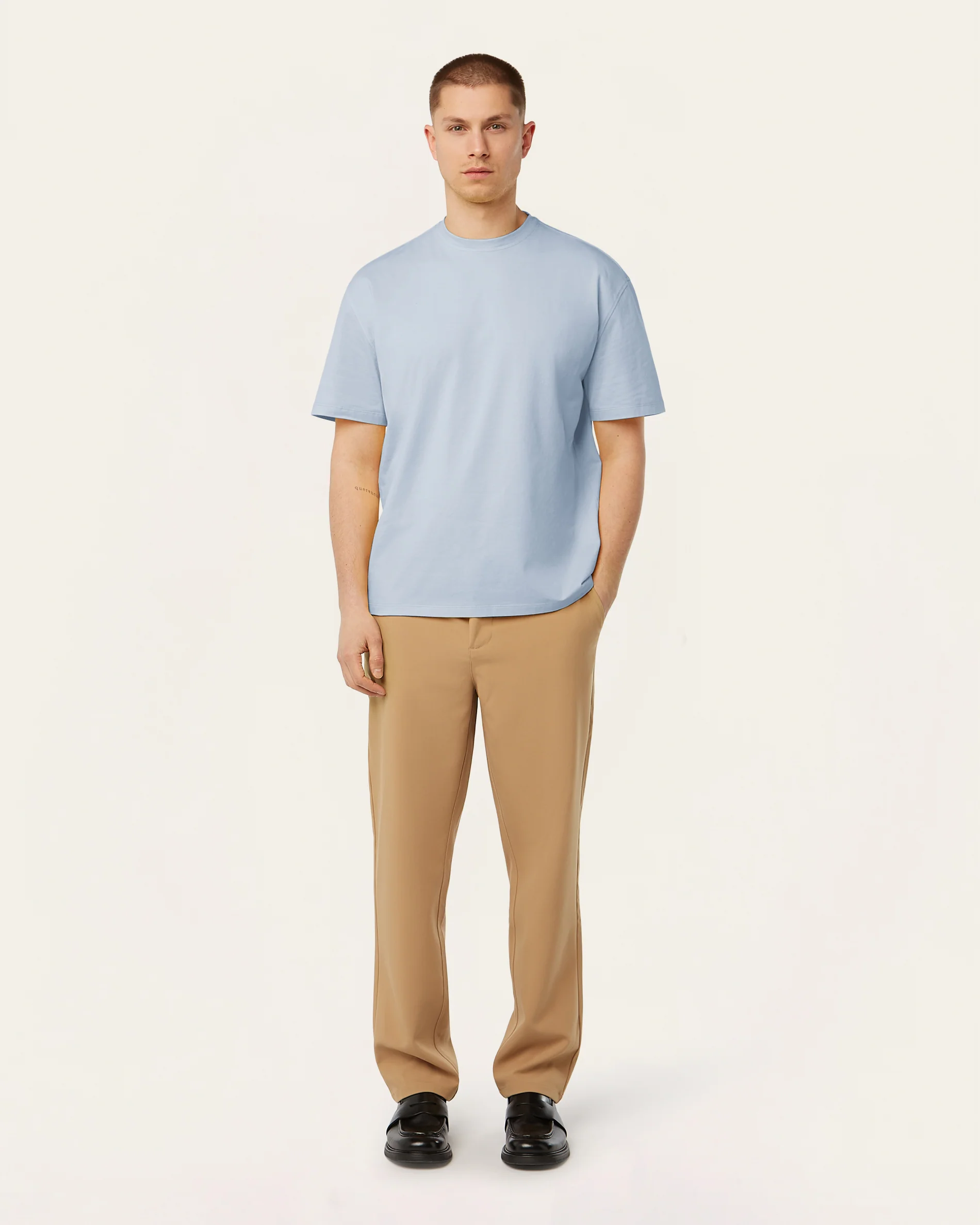 Relaxed T-shirt Light Blue - Image 2