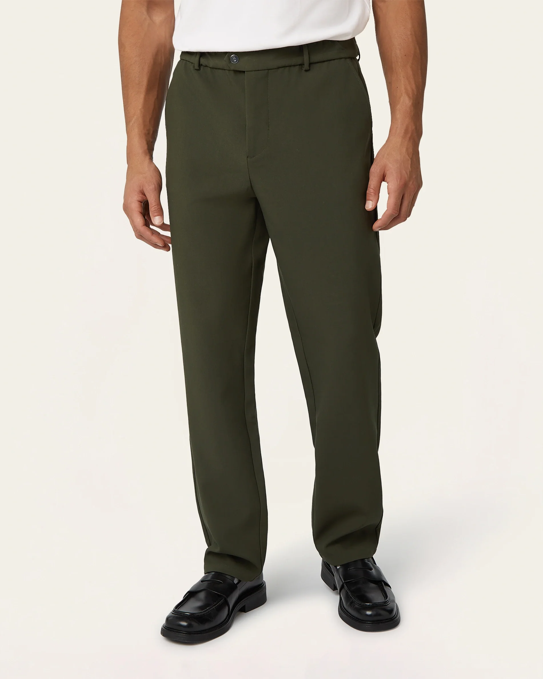 Straight pants Dark Green - Image 3