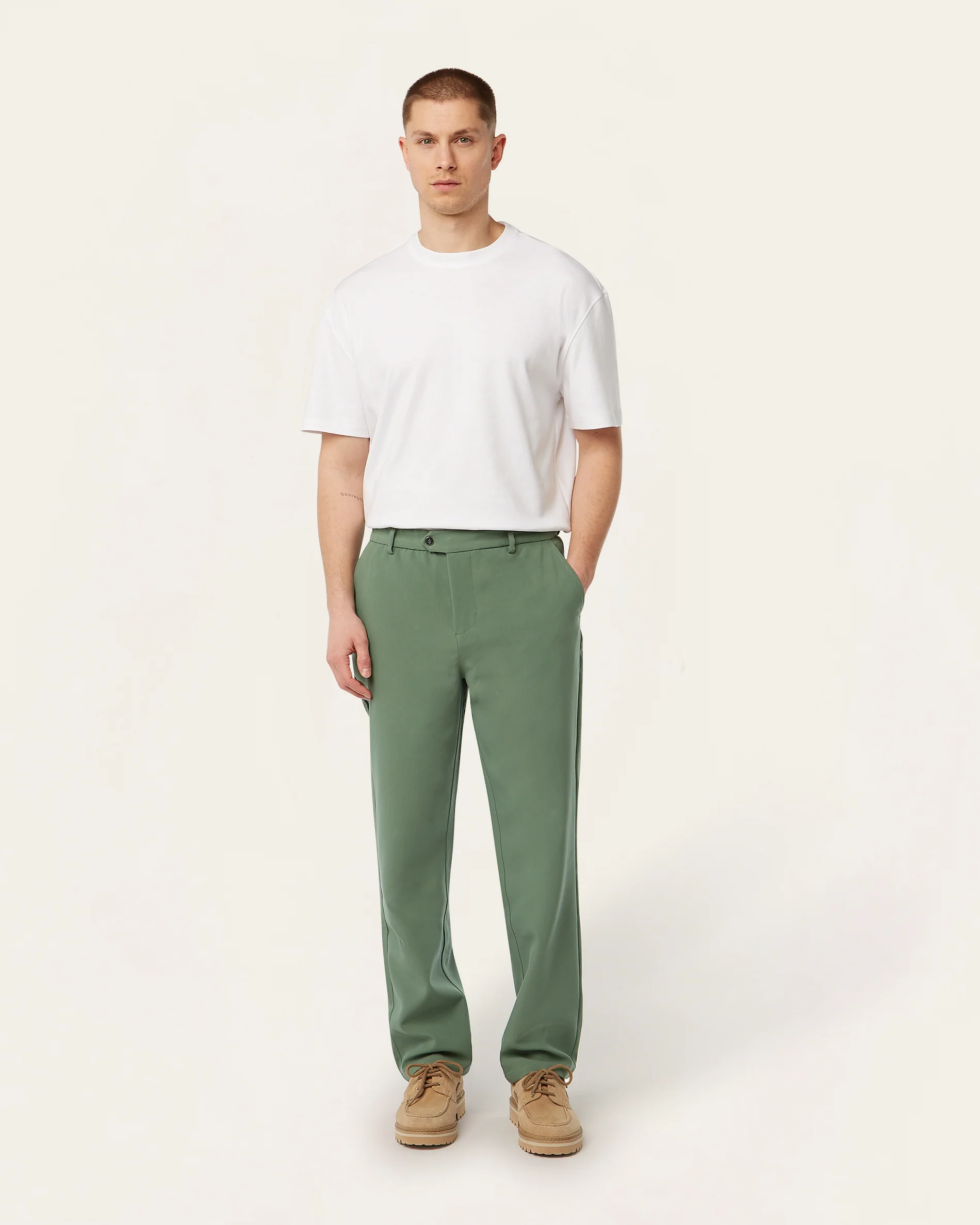 Straight pants Grass Green - Image 6