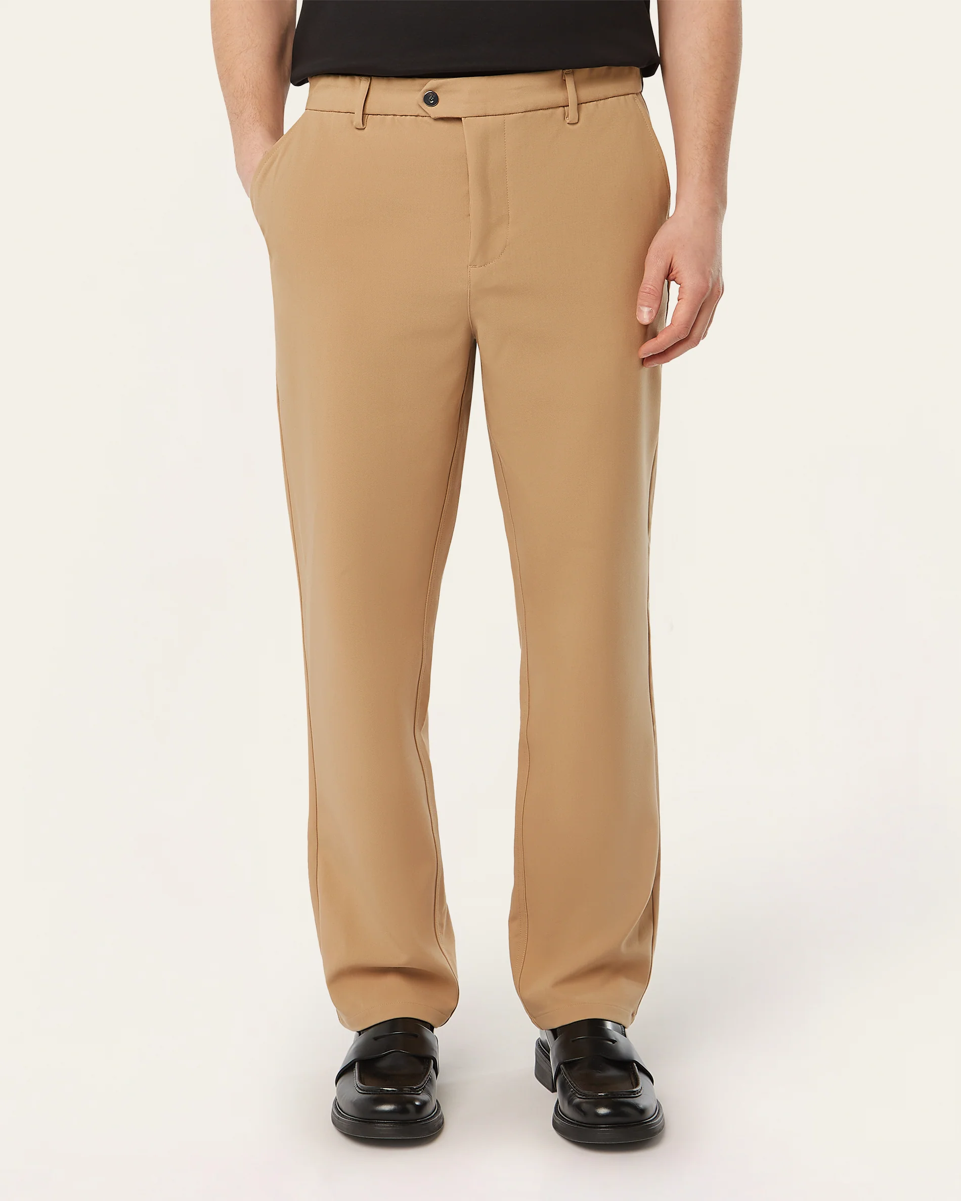 Straight pants Light Camel - Image 2