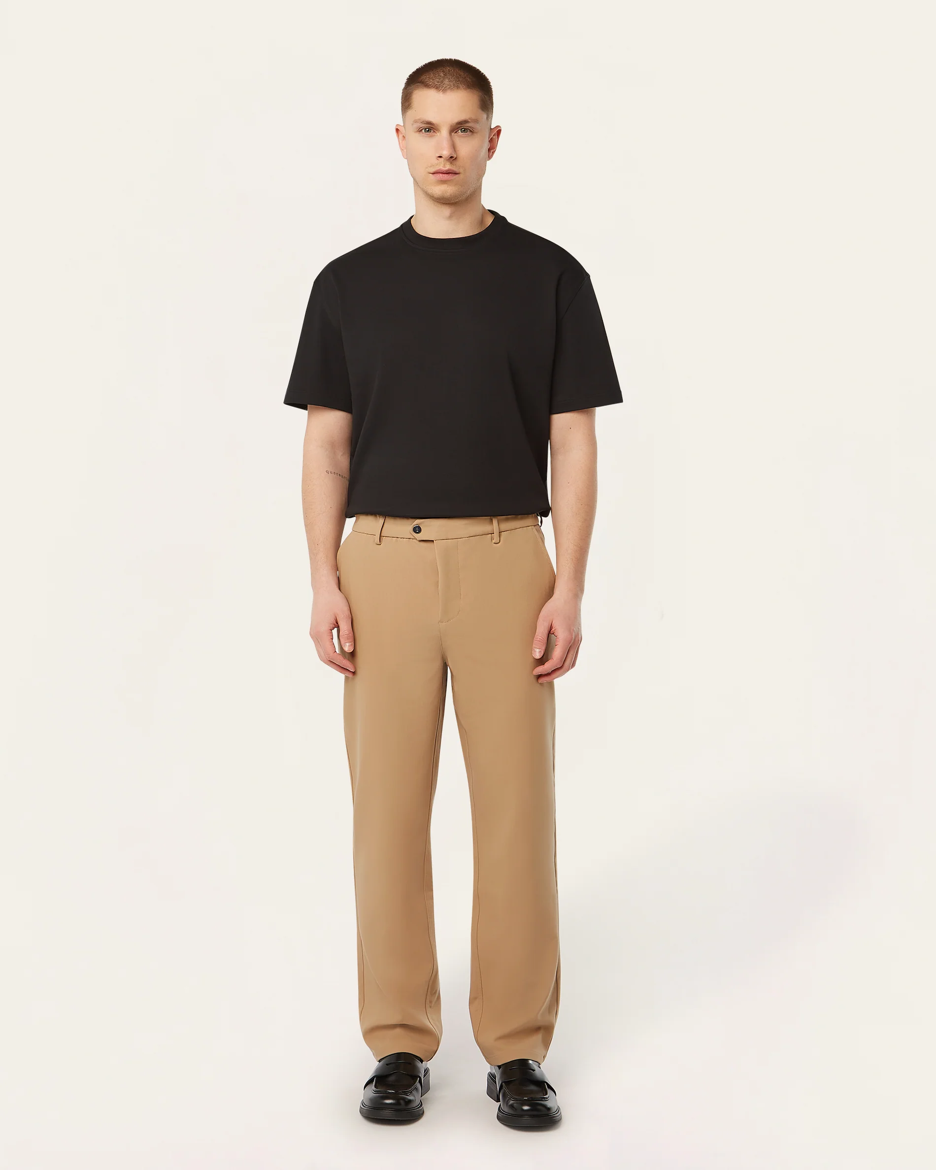 Straight pants Light Camel - Image 8